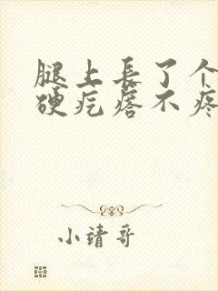 腿上长了个黑色硬疙瘩不疼不痒