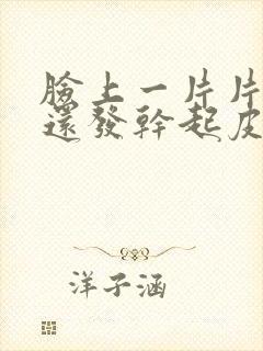 脸上一片片红的还发干起皮