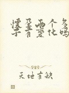 怀孕两个多月肚子有变化吗封面