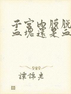 子宫内膜脱落是血块还是血?