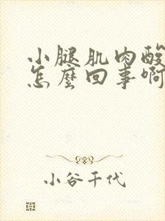 小腿肌肉酸痛是怎么回事啊怎么治疗封面