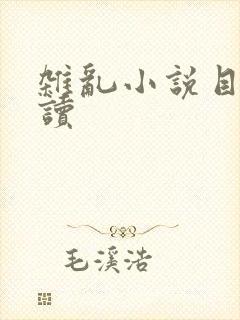 杂乱小说目录阅读