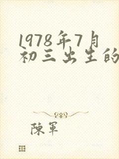 1978年7月初三出生的命运