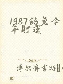 1987的兔今年财运封面