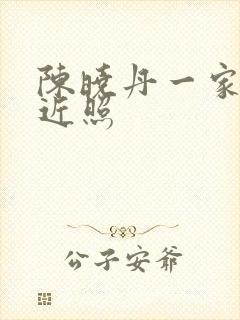 陈晓丹一家三口近照