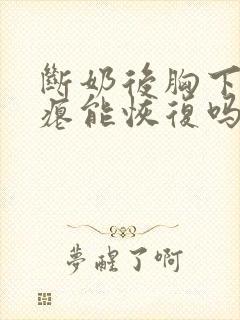 断奶后胸下垂干瘪能恢复吗