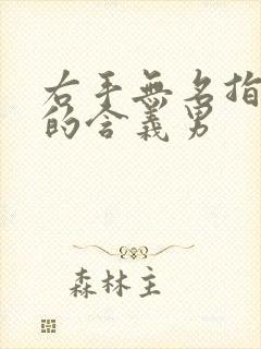 右手无名指戒指的含义男