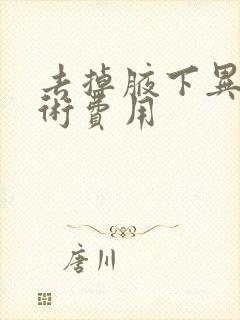 去掉腋下异味手术费用