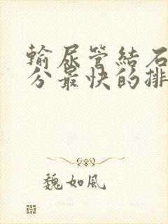 输尿管结石1公分最快的排出方法