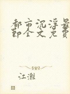 都市沉浮最新章节全文免费阅读