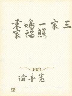 袁鸣一家三口全家福照封面