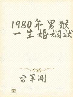 1980年男猴一生婚姻状况