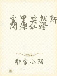 家里突然断网了闪烁红灯封面