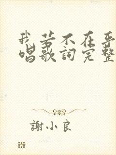 我若不在乎你原唱歌词完整版