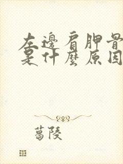 左边肩胛骨酸胀是什么原因引起的