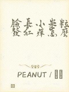 脸长小米粒疙瘩发红痒怎么办