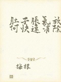 肚子胀气放屁如何快速消除封面