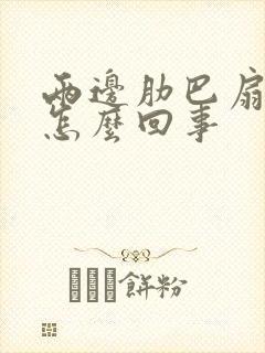 两边肋巴扇子疼怎么回事