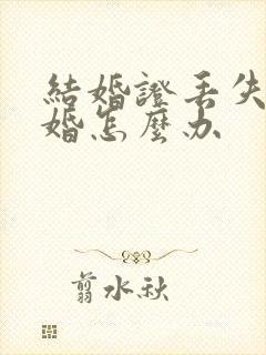 结婚证丢失办离婚怎么办封面