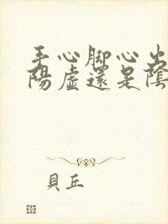 手心脚心出汗是阳虚还是阴虚