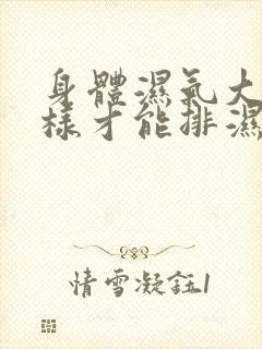 身体湿气大怎么样才能排湿