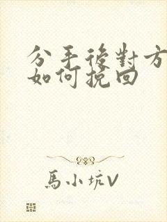 分手后对方拉黑如何挽回