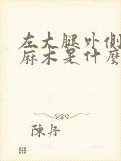 左大腿外侧肌肉麻木是什么原因引起的