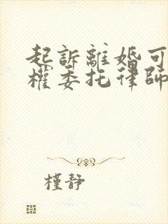 起诉离婚可以全权委托律师办理吗封面