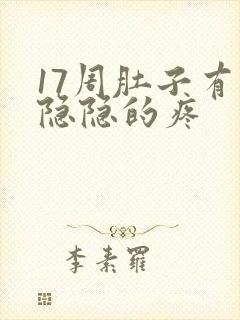 17周肚子有点隐隐的疼封面