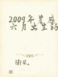 2009年农历六月出生的男孩命运如何封面