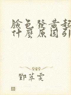 脸色发黄起痘是什么原因引起的