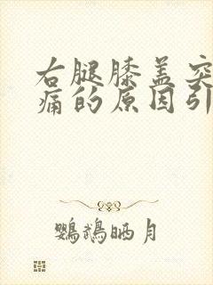 右腿膝盖突然疼痛的原因引起的