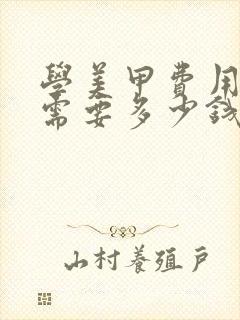 学美甲费用大概需要多少钱封面