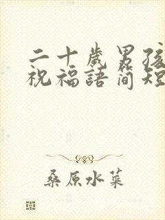 二十岁男孩生日祝福语简短