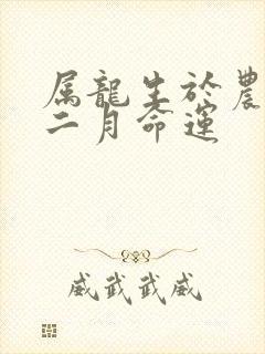 属龙生于农历十二月命运