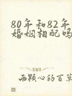 80年和82年婚姻相配吗