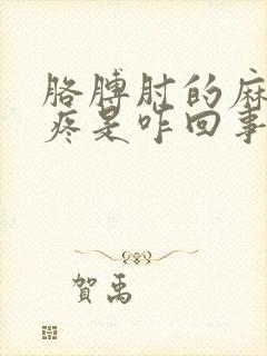 胳膊肘的麻骨头疼是咋回事