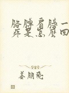 胳膊肩膀一动就疼是怎么回事