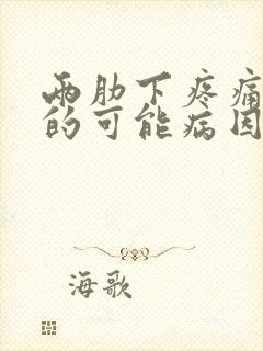 两肋下疼痛恶心的可能病因