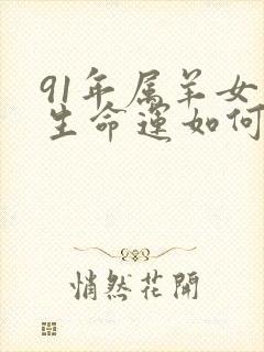 91年属羊女一生命运如何封面