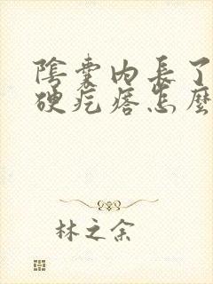 阴囊内长了个小硬疙瘩怎么回事封面