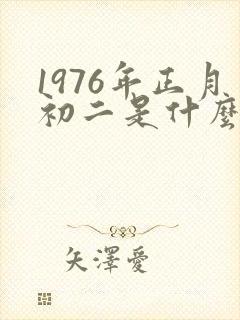 1976年正月初二是什么命封面