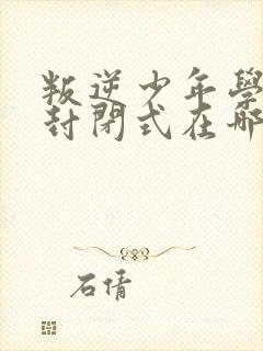 叛逆少年学校全封闭式在哪里封面