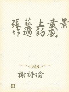 张艺上黄景瑜合作过的剧