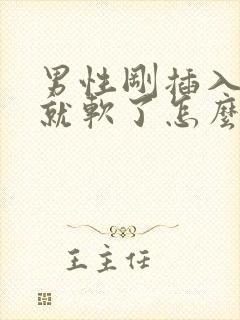 男性刚插入没射就软了怎么回事