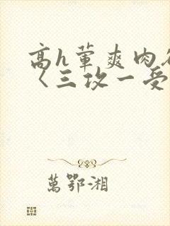 高h荤爽肉欲文〈三攻一受