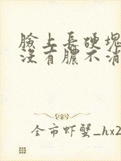 脸上长硬块痘痘没有脓不消