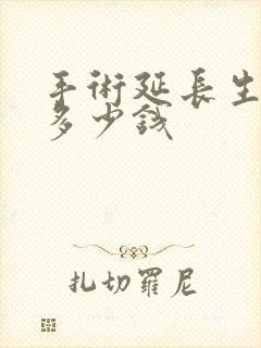 手术延长生殖器多少钱