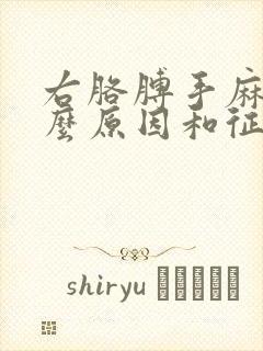 右胳膊手麻是什么原因和征兆封面