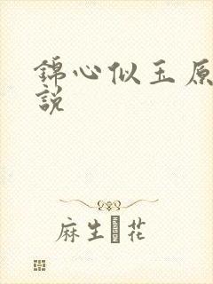 锦心似玉原著小说